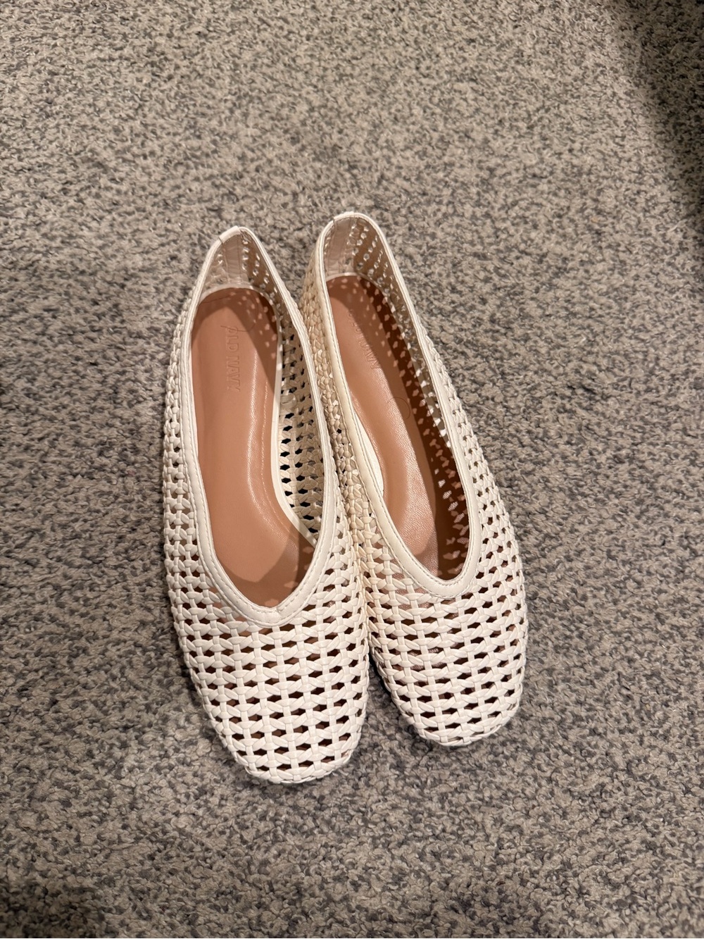 Old Navy White Woven Ballet Flats